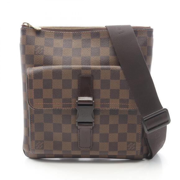 Louis Vuitton Handbags - Louis Vuitton Pochette Melville Shoulder Bag Canvas Leather Damier Brown